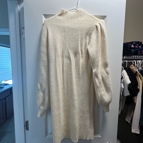 White Mock Neck Sweater Dress - NEW with tags. - Picture 1 of 2